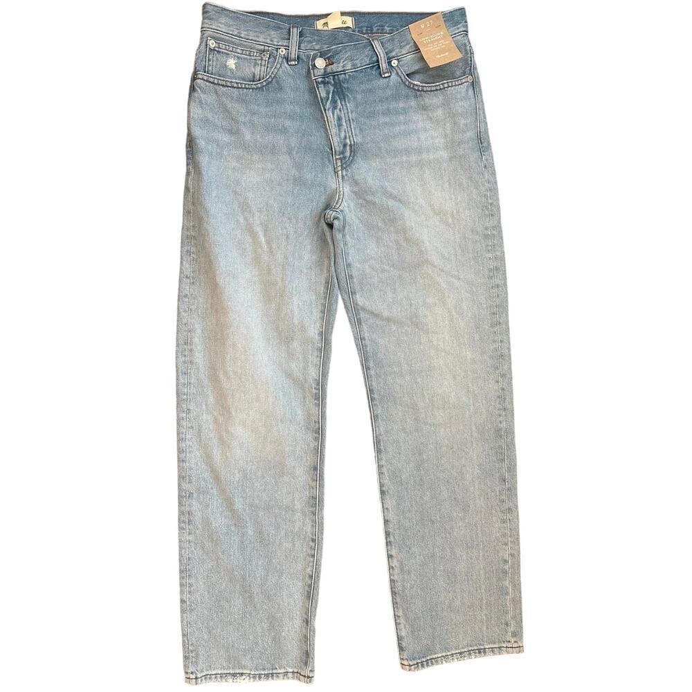 NWT Madewell Low-Slung Straight Jeans In Sevilla Wash Size 27 - Picture 5 of 11